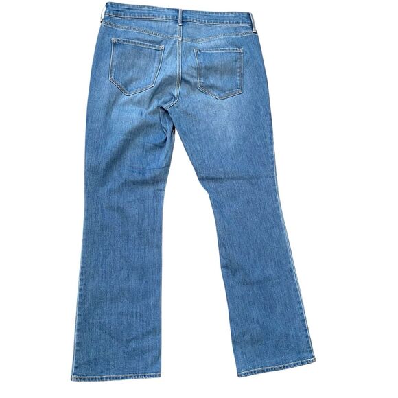 Old Navy Woman’s 14 Jeans Boot-Cut 36x31 Med Blue High Rise Metal Zip BRAND NEW - Picture 2 of 12